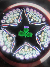 Load image into Gallery viewer, Caithness Glass for Edinburgh Crystal Limited Edition Thistle Paperweight
