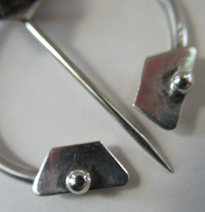 Vintage 1960s 1970s Scottish Silver Penannular Cloak Clasp