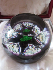 Caithness Glass for Edinburgh Crystal Limited Edition Thistle Paperweight