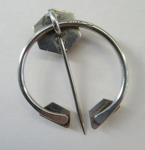 Vintage 1960s 1970s Scottish Silver Penannular Cloak Clasp