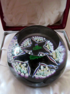 Caithness Glass for Edinburgh Crystal Limited Edition Thistle Paperweight