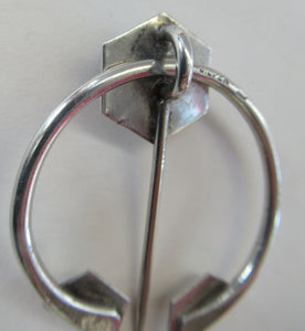 Vintage 1960s 1970s Scottish Silver Penannular Cloak Clasp