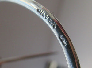Vintage 1960s 1970s Scottish Silver Penannular Cloak Clasp