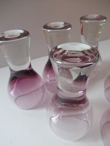 Six Purple or Heather Coloured Canisbay Glasses