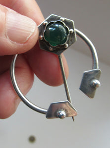 Vintage 1960s 1970s Scottish Silver Penannular Cloak Clasp
