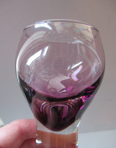 Six Purple or Heather Coloured Canisbay Glasses