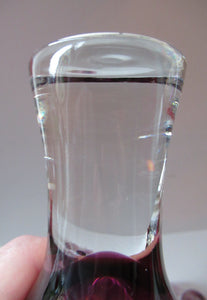 Six Purple or Heather Coloured Canisbay Glasses