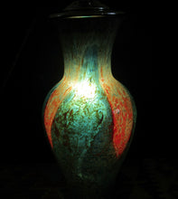 Load image into Gallery viewer, 1930s WMK Ikora Glass Lamp. Lights up Inside
