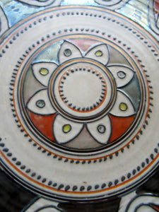 Charlotte Rhead Crown Ducal Wall Charger Arabian Scroll Pattern
