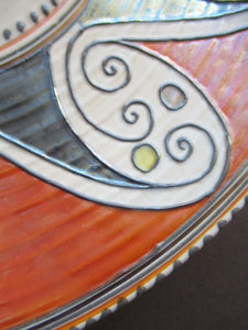 Charlotte Rhead Crown Ducal Wall Charger Arabian Scroll Pattern
