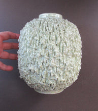 Load image into Gallery viewer, 1930s Gunnar Nylund for Rostrand Chamotte (Hedgehog) Vase. White
