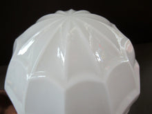 Load image into Gallery viewer, 1930s Art Deco White Glass Pendant Hanging LIght Shade with Copper Fittings
