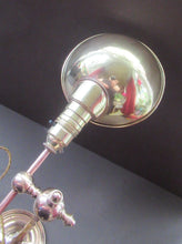 Load image into Gallery viewer, Antique Arts &amp; Crafts Brass Desk Lamp. Fully Moveable
