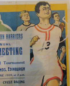 1920s Edinburgh Southern Harriers Original Poster