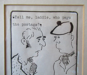 1970s Original Carton by Marc Boxer on Divorce in Scotland