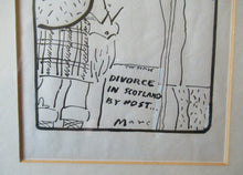 Load image into Gallery viewer, 1970s Original Carton by Marc Boxer on Divorce in Scotland
