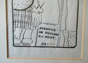 1970s Original Carton by Marc Boxer on Divorce in Scotland