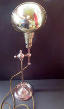 Load image into Gallery viewer, Antique Arts &amp; Crafts Brass Desk Lamp. Fully Moveable
