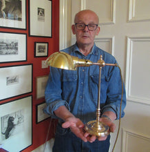 Load image into Gallery viewer, Antique Arts &amp; Crafts Brass Desk Lamp. Fully Moveable
