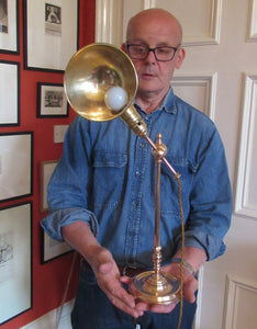 Antique Arts & Crafts Brass Desk Lamp. Fully Moveable