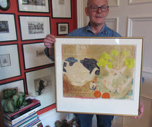Load image into Gallery viewer, Still Life with Teapot, Daffodils, Mug and Oranges. Pierre Bonnard Style

