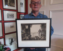 Load image into Gallery viewer, SCOTTISH ART. Vintage Etching by Leslie Gordon Kinnear (1901 - 1976). Entitled &quot;Fenwick&#39;s Smiddy&quot;
