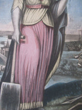 Load image into Gallery viewer, 1770s MEZZOTINT Allegorical Print War and Peace. Georgian Print
