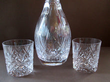 Load image into Gallery viewer, Iona Pattern Edinburgh Crystal Decanter (and two Crystal tumblers)
