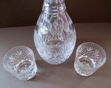 Load image into Gallery viewer, Iona Pattern Edinburgh Crystal Decanter (and two Crystal tumblers)
