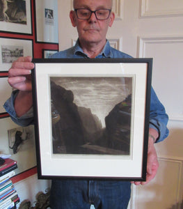 Alfred Richard Blundell (1883 - 1968). Stunning MEZZOTINT View of Cheddar Gorge