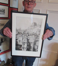 Load image into Gallery viewer, 1920s Etching of Portsburgh Square, West Port, Grassmarket Edinburgh
