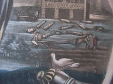 Load image into Gallery viewer, 1770s MEZZOTINT Allegorical Print War and Peace. Georgian Print
