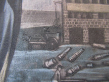Load image into Gallery viewer, 1770s MEZZOTINT Allegorical Print War and Peace. Georgian Print

