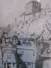 Load image into Gallery viewer, 1920s Etching of Portsburgh Square, West Port, Grassmarket Edinburgh
