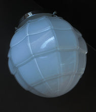Load image into Gallery viewer, 1930s Opaque White Milk Glass Art Deco Hanging Globe Shade
