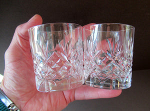 Iona Pattern Edinburgh Crystal Decanter (and two Crystal tumblers)