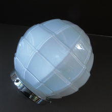 Load image into Gallery viewer, 1930s Opaque White Milk Glass Art Deco Hanging Globe Shade
