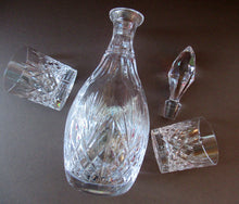 Load image into Gallery viewer, Iona Pattern Edinburgh Crystal Decanter (and two Crystal tumblers)

