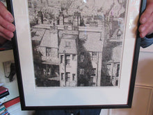 Load image into Gallery viewer, 1920s Etching of Portsburgh Square, West Port, Grassmarket Edinburgh
