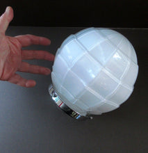 Load image into Gallery viewer, 1930s Opaque White Milk Glass Art Deco Hanging Globe Shade
