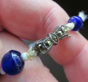 Good Quality Vintage Millefiori Murano Glass Bead Necklace. Total Length 26 inches