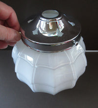 Load image into Gallery viewer, 1930s Opaque White Milk Glass Art Deco Hanging Globe Shade
