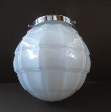 Load image into Gallery viewer, 1930s Opaque White Milk Glass Art Deco Hanging Globe Shade
