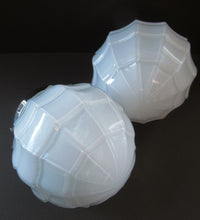 Load image into Gallery viewer, 1930s Opaque White Milk Glass Art Deco Hanging Globe Shade
