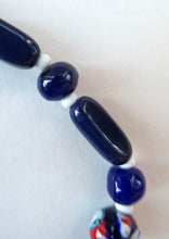 Load image into Gallery viewer, Good Quality Vintage Millefiori Murano Glass Bead Necklace. Total Length 26 inches
