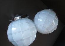 Load image into Gallery viewer, 1930s Opaque White Milk Glass Art Deco Hanging Globe Shade
