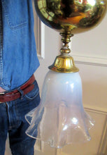 Load image into Gallery viewer, Art Nouveau Single Rise and Fall Light Fitting Vaseline Shade
