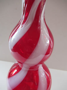 Empoli Space Age Alrose Glass Genie Bottle