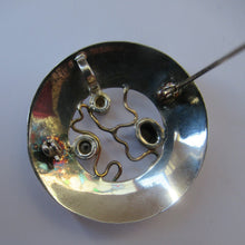 Load image into Gallery viewer, Sterling Silver Brooch with Import Marks Scandinavian Pearls 1970s
