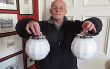 Load image into Gallery viewer, 1930s Opaque White Milk Glass Art Deco Hanging Globe Shade
